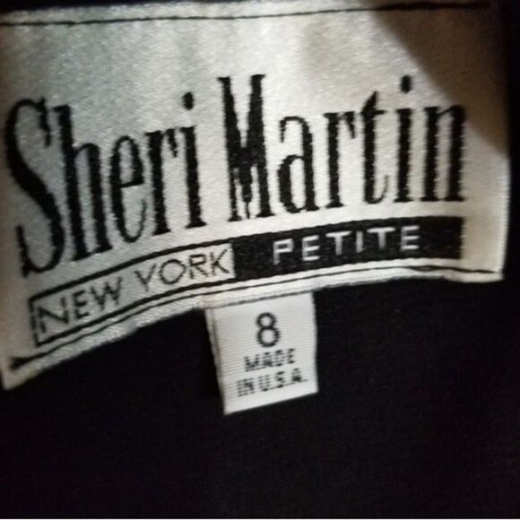 Vtg 90's Sheri Martin NY Sheer Double layer Wrap front jumpsuit - Picture 5 of 10